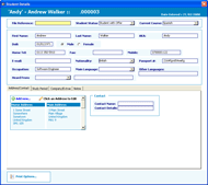 Data Entry Sample Main Menu